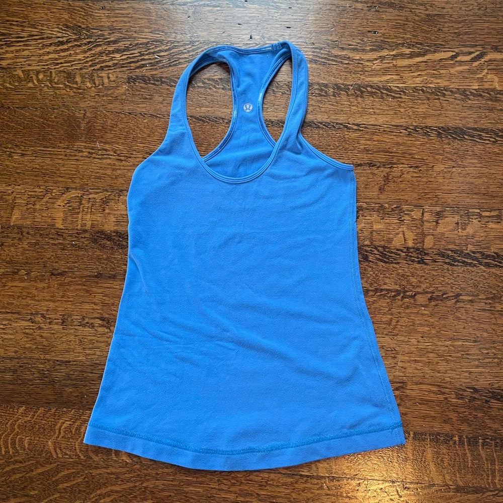 Blue lululemon tank